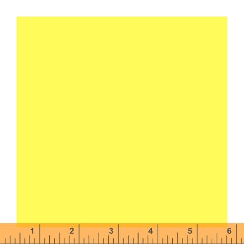 Cotton quilting fabric pattern called 'Lemonade'. Part of the 'Ruby and Bee Solids' fabric collection. Designed by Heather Ross for fabric company Andover Fabrics. SKU: 51583 29. 44-45 inch width.