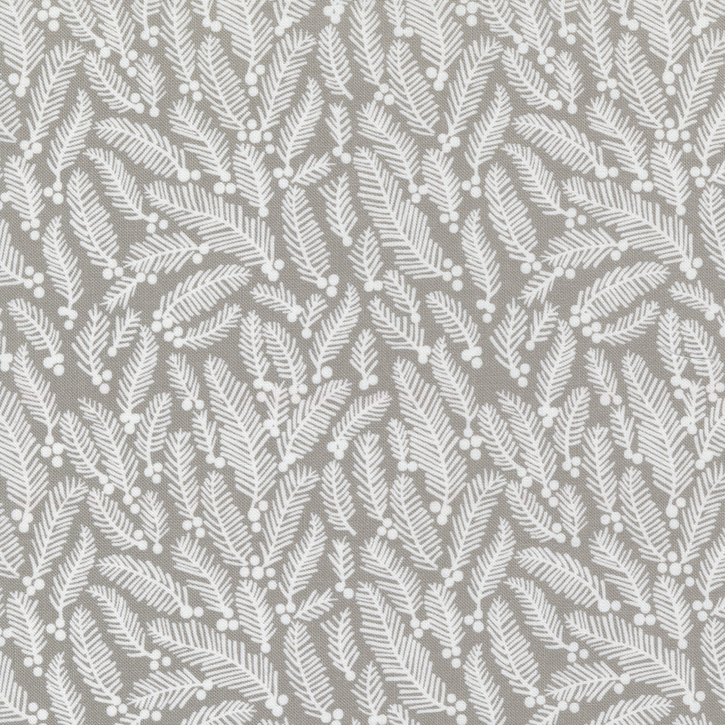 Christmas Eve - Sprigs in Dove - 5182 13 - Half Yard