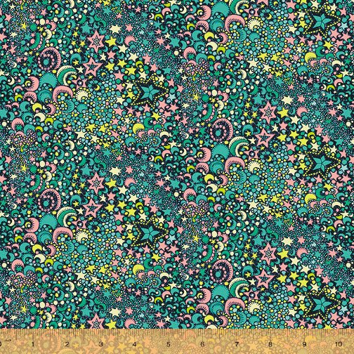 Paradiso - Galactic in Midnight - Sally Kelly - 52649D-1 - Half Yard