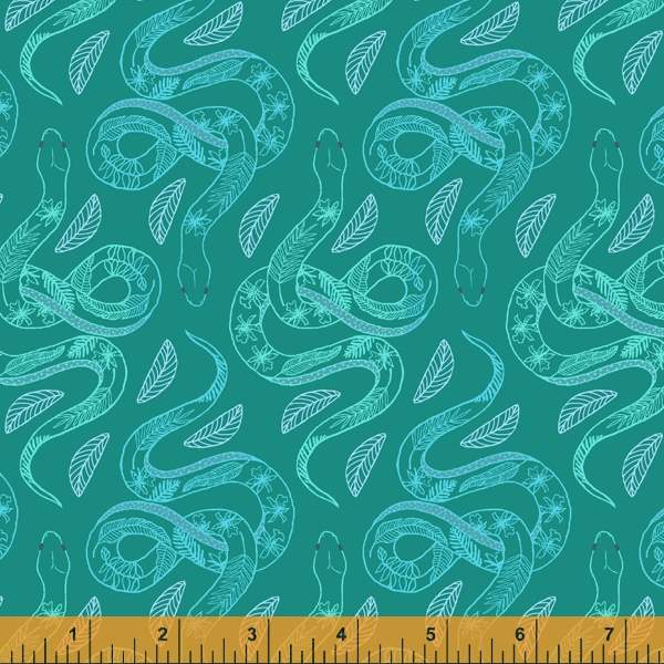 PREORDER - Tabanca - Mayaro in Dark Teal - Tamara Kate for Windham Fabrics - 52818-12 - Half Yard