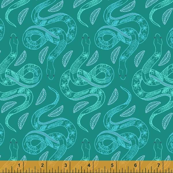 PREORDER - Tabanca - Mayaro in Dark Teal - Tamara Kate for Windham Fabrics - 52818-12 - Half Yard