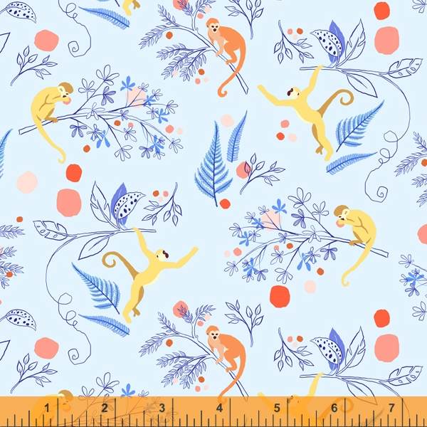 Tabanca - Scotland Bay in Light Blue - Tamara Kate for Windham Fabrics - 52819-13 - Half Yard