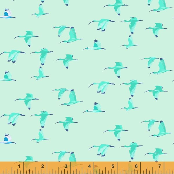 Tabanca - Caroni in Aqua - Tamara Kate for Windham Fabrics - 52820-15- Half Yard