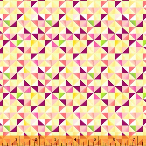 Cotton quilting fabric pattern called 'Savannah in Purple'. Part of the 'Tabanca' fabric collection. Designed by Tamara Kate for fabric company Windham Fabrics. SKU: 52822-17. 44-45 inch width.