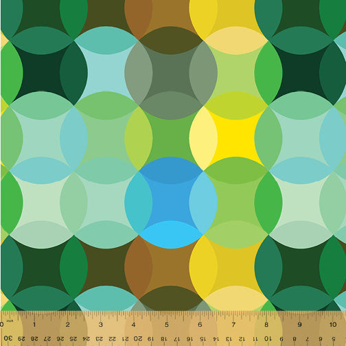 Color Wheel - Confetti in Green - 53263D-4 - Half Yard