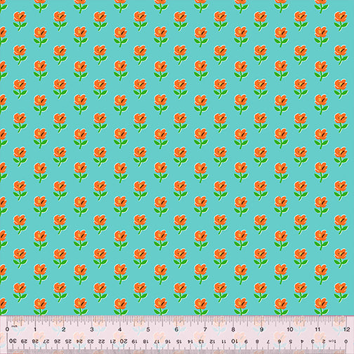 Country Mouse - Provence in Teal - 53473-4 - Half Yard