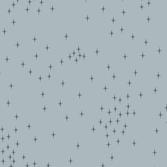 Cotton quilting fabric pattern called 'Stidda in Flint'. Part of the 'Wallflower' fabric collection. Designed by Giucy Giuce for fabric company Andover Fabrics. SKU: A-9880-C1. 44-45 inch width.