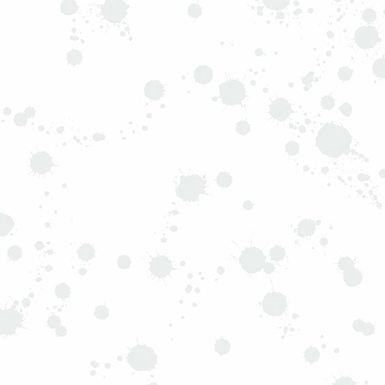 Cotton quilting fabric pattern called 'Spatter in Hush'. Part of the 'Sleuth' fabric collection. Designed by Giucy Giuce for fabric company Andover Fabrics. SKU: A-770-C. 44-45 inch width.