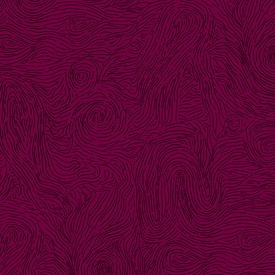 Cotton quilting fabric pattern called 'Whorls in Coagulated'. Part of the 'Sleuth' fabric collection. Designed by Giucy Giuce for fabric company Andover Fabrics. SKU: A-771-P. 44-45 inch width.