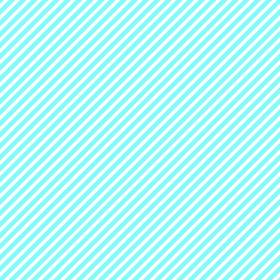 Cotton quilting fabric pattern called 'Candy Stripe in Aqua'. Part of the 'Sweet Shoppe' fabric collection. Designed by Windham Fabrics for fabric company Windham Fabrics. SKU: A-9236-T. 44-45 inch width.