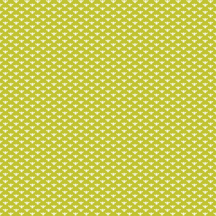 Local Honey - Bee Dot in Chartreuse - Heather Bailey for Figo Fabrics - 90663-70 - Half Yard