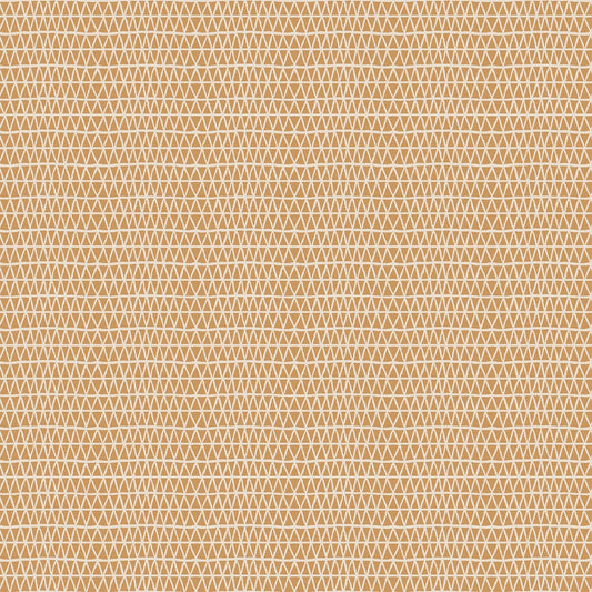 Cotton quilting fabric pattern called 'Diamond in Rust'. Part of the 'Wild Cottage' fabric collection. Designed by Holli Zollinger for fabric company Figo Fabrics. SKU: 90704-55. 44-45 inch width.