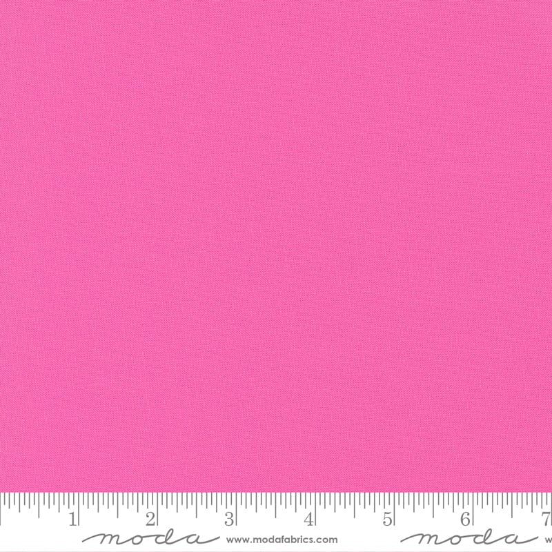 Cotton quilting fabric pattern called 'Peony'. Part of the 'Bella Solids' fabric collection. Designed by Moda Fabrics for fabric company Moda Fabrics. SKU: 9900 91. 44-45 inch width.
