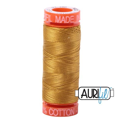 Aurifil Cotton Mako Thread - 50wt - 220m Spool - Mustard - BMK50 5022