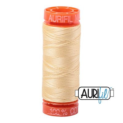 Aurifil Cotton Mako Thread - 50wt - 220m Spool - Champagne - BMK50 2105