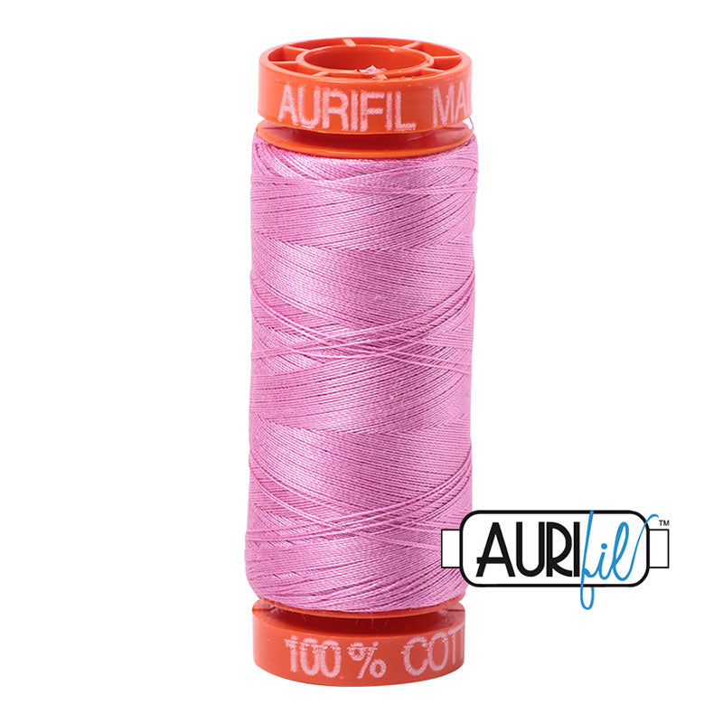 Aurifil Cotton Mako Thread - 50wt - 220m Spool - Medium Orchid - BMK50 2479