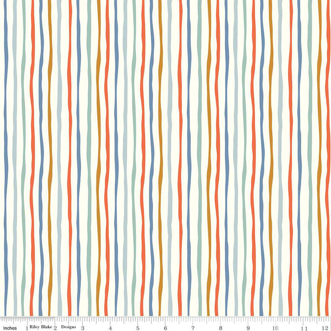 Hoist the Sails - Stripes in Multi - C12984-MULTI - Half Yard