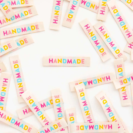 Sarah Hearts - Colorful Handmade - Sewing Woven Clothing Label Tags - SH070603
