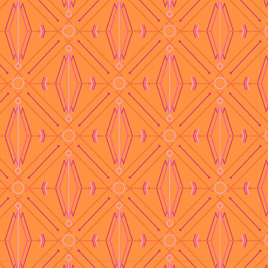 Deco Glo II - Lotus in Mango - CS-78-O - Half Yard