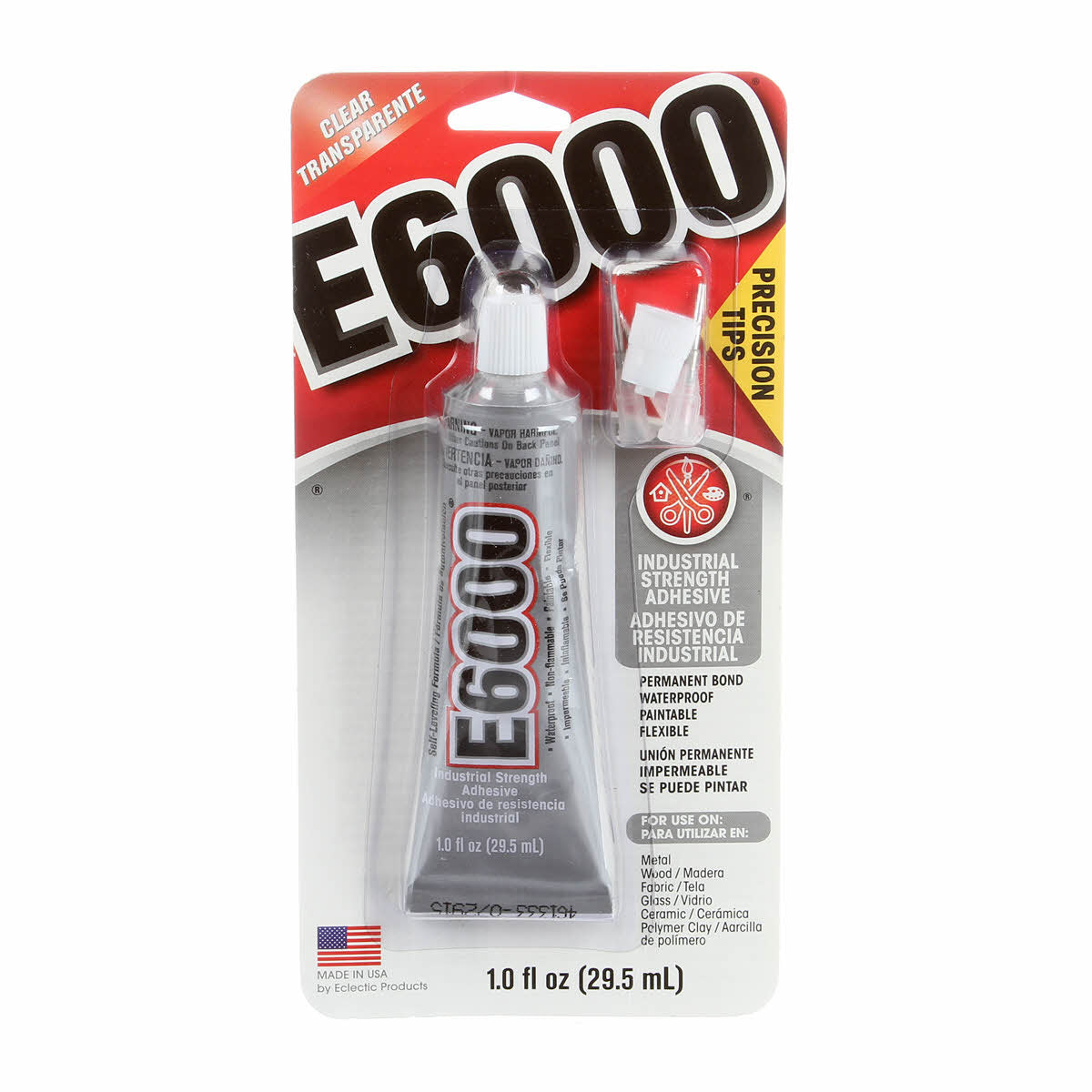 Eclectic Products E-6000 Plus Clear Industrial Strength Adhesive