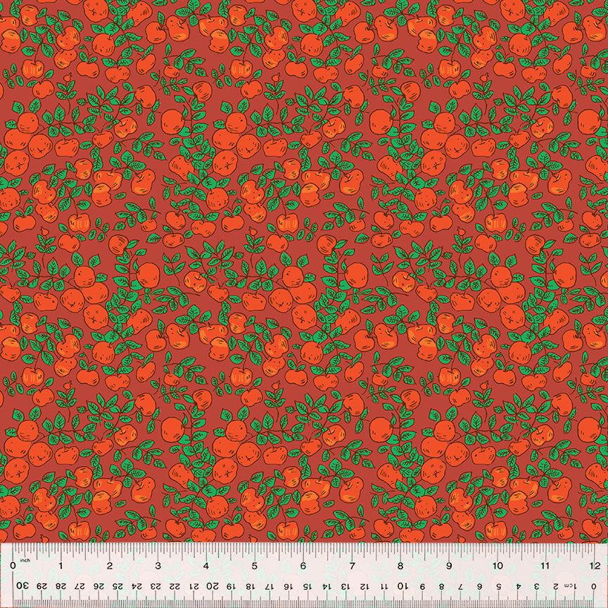 Forestburgh - Apples in Warm Red - 53849-16 - Half Yard