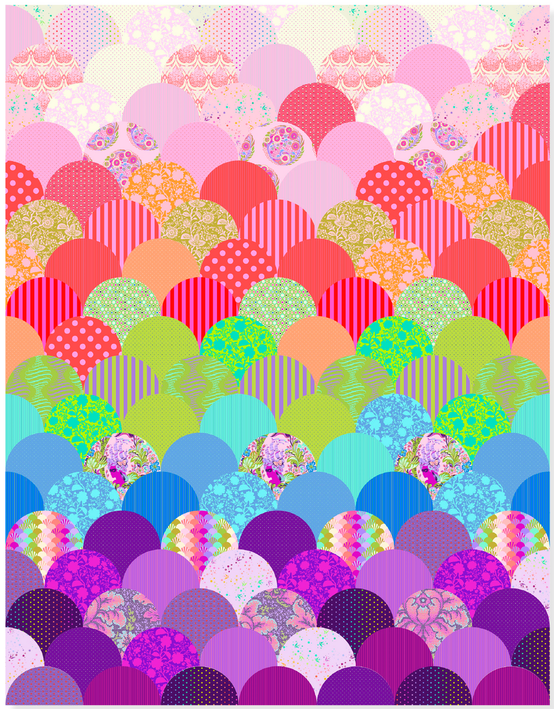 Parisville {Deja Vu} - Glam Clam Quilt Kit - Tula Pink for Free Spirit - KTTP.PARISGLAM