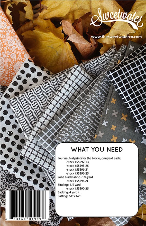 Late October - Hush Quilt Pattern - Sweetwater for Moda - SW P298