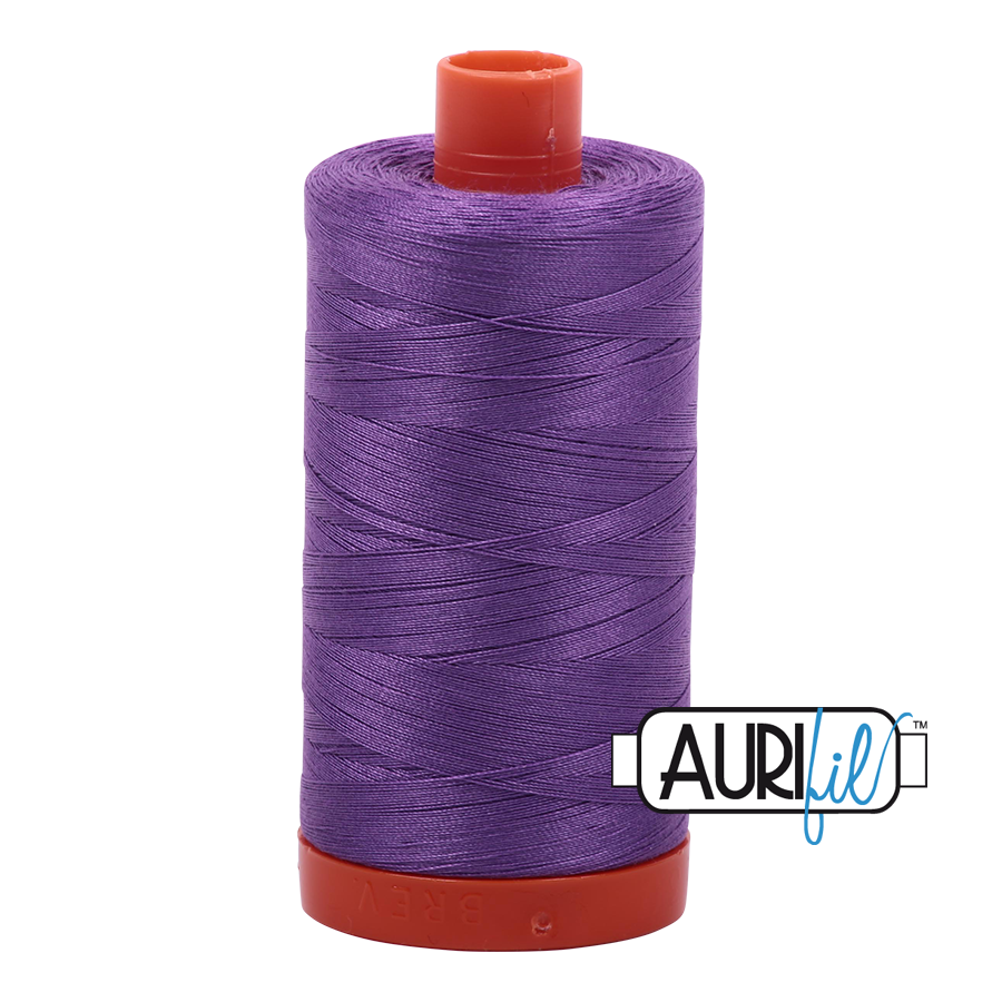 Aurifil Cotton Mako Thread - 50wt - 1300m Spool - Medium Lavender - MK50SC6 2540