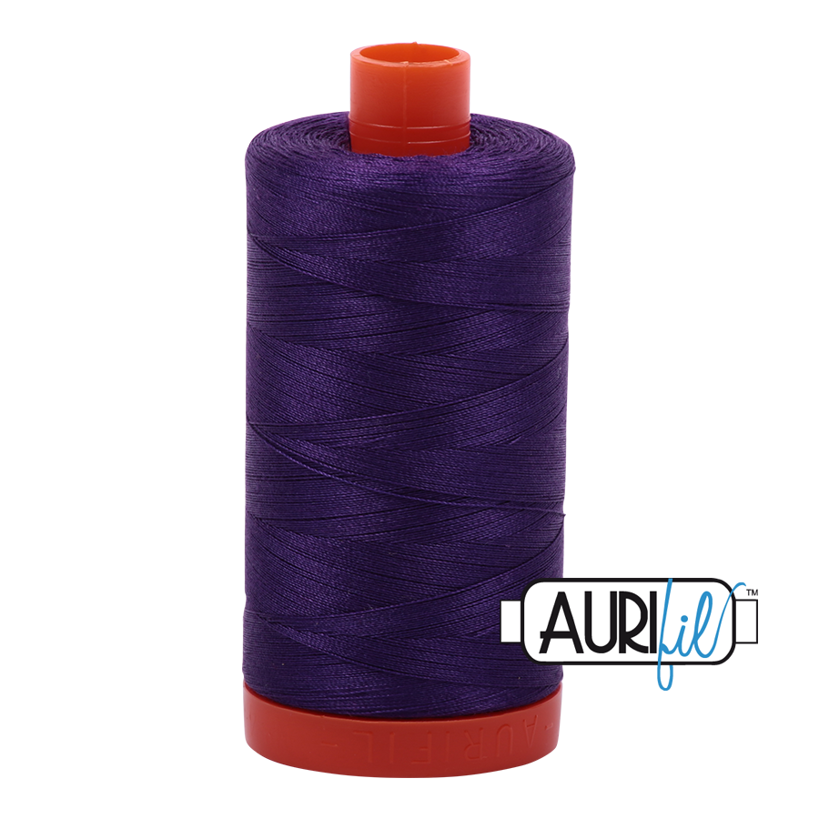 Aurifil Cotton Mako Thread - 50wt - 1300m Spool - Medium Purple - MK50SC6 2545