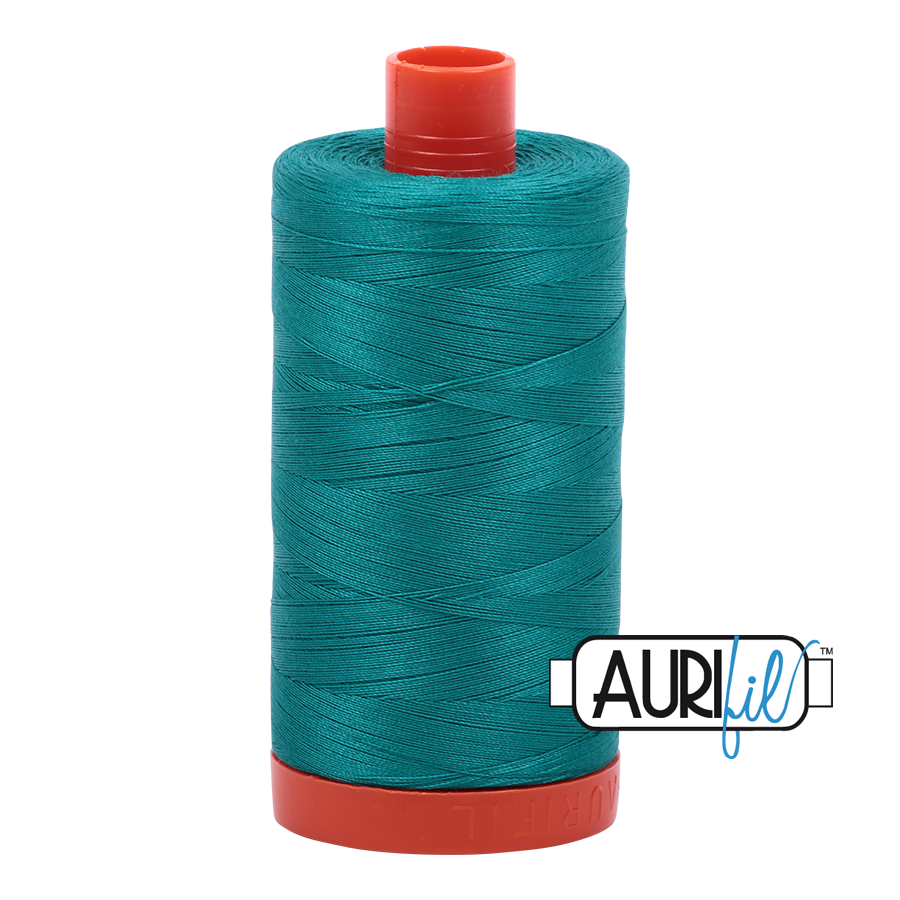 Aurifil Cotton Mako Thread - 50wt - 1300m Spool - Jade - MK50SC6 4093
