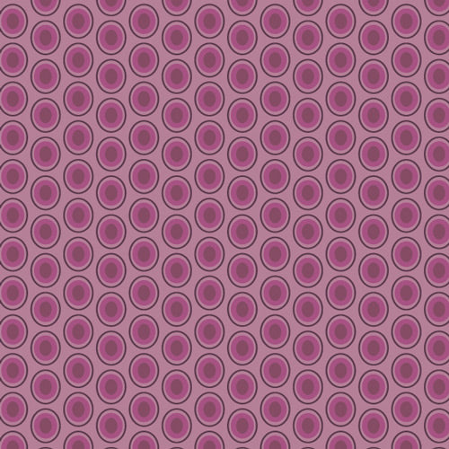 Cotton quilting fabric pattern called 'Oval Elements in Juicy Grape'. Part of the 'Oval Elements' fabric collection. Designed by AGF Studio for fabric company Art Gallery Fabrics. SKU: OE-917. 44-45 inch width.