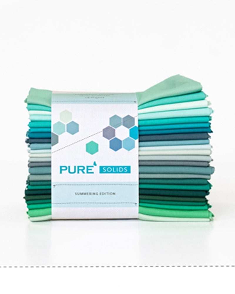 Summering - Pure Solids Fat Quarter Bundle of 23 pcs. - Art Gallery Fabrics - CB-PFQ503