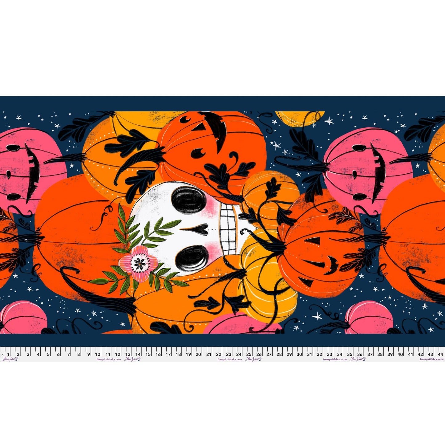 Pretty Creepy - In the Pumpkin Patch Panel - PWCD063.PANEL - 25" x 44" Panel