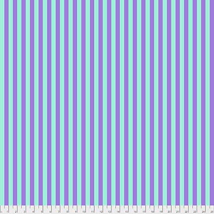 tula pink all stars stripe in petunia purple