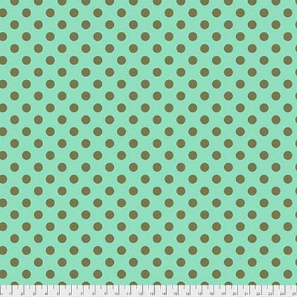 Tula Pink All Stars Pom Pom Dot in Green Agave