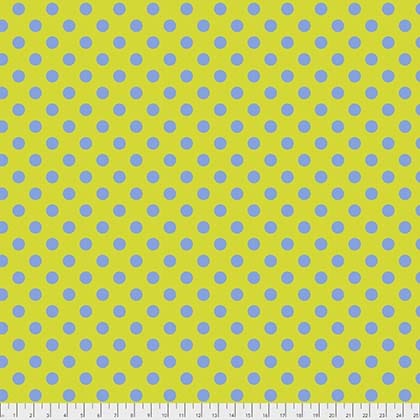 Tula Pink All Stars Pom Pom Dot in Myrtle Green