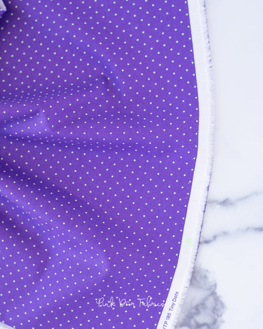 Cotton quilting fabric pattern called 'Tiny Dots in Opal'. Part of the 'True Colors' fabric collection. Designed by Tula Pink for fabric company Free Spirit Fabrics. SKU: PWTP185.OPAL. 44-45 inch width.