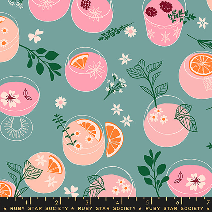 Elixir - Libations in Ocean - Ruby Star Society - RS0038 14 - Half Yard