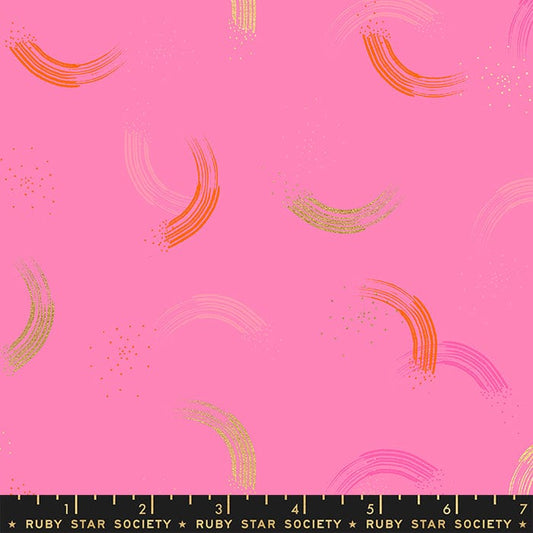 Cotton quilting fabric pattern called 'Twirl in June'. Part of the 'Twirl' fabric collection. Designed by Ruby Star Society for fabric company Moda Fabrics. SKU: RS2065 27M. 44-45 inch width.