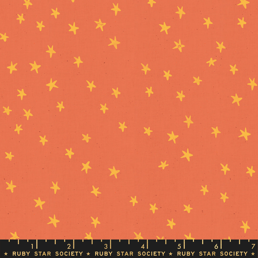 Starry - Starry in Papaya - Alexia Abegg for Ruby Star Society - RS4006 18 - Half Yard