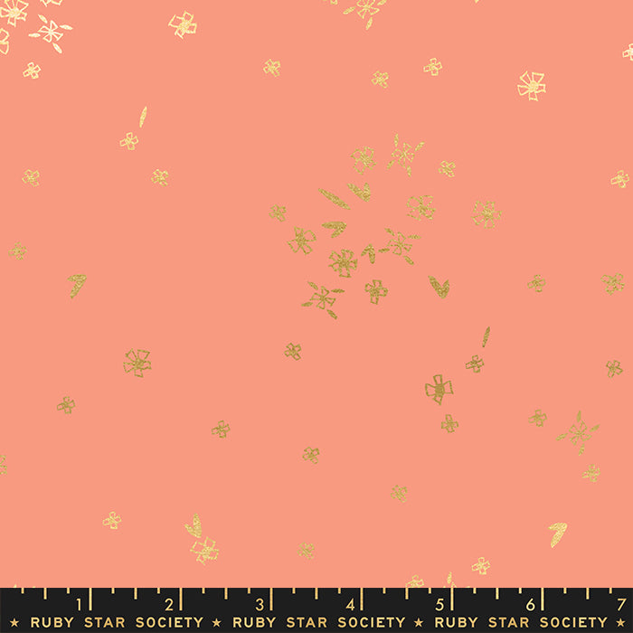 First Light - Tiny Flowers in Melon - Ruby Star Society - RS5045-14M - Half Yard