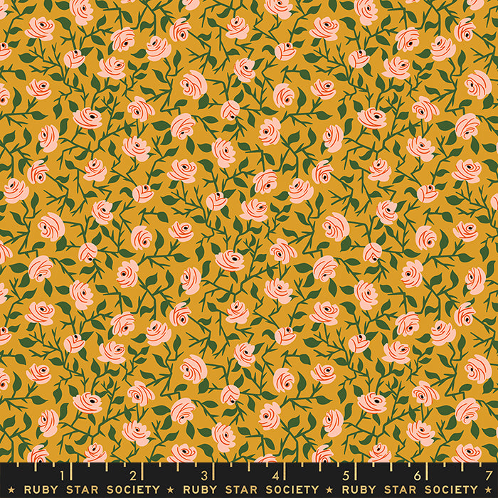 Tiny Frights - Brambling Rose in Cactus - RS5119 12 - Half Yard