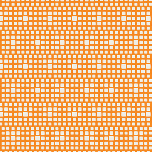 Cotton quilting fabric pattern called 'Mandarin'. Part of the 'Squared Elements' fabric collection. Designed by AGF Studio for fabric company Art Gallery Fabrics. SKU: SE-615. 44-45 inch width.