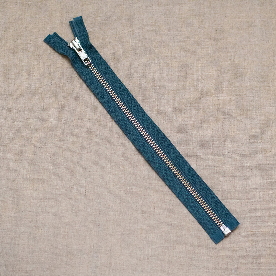 Zipper - 10" Nickel Separating Zipper - Slate - SEP10GRAY