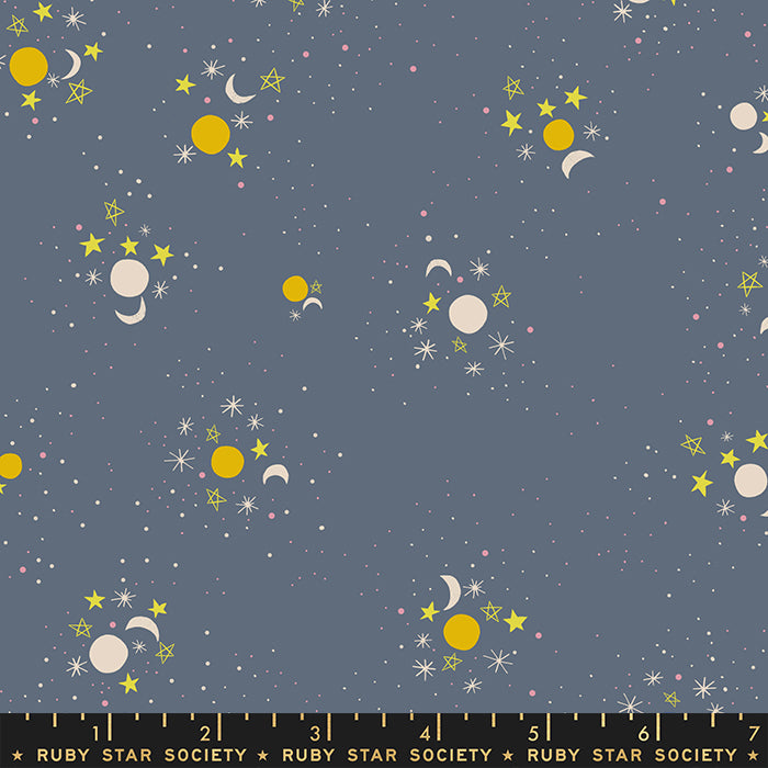 Spooky Darlings - Sun Moon Stars in Ghostly - Ruby Star Society - RS5077 12 - Half Yard