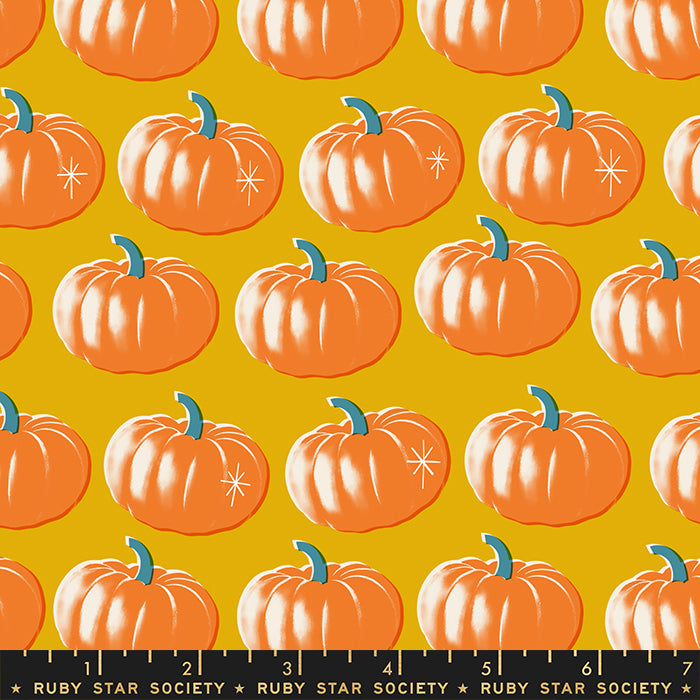 Spooky Darlings - Pumpkins in Goldenrod - Ruby Star Society - RS5075 11 - Half Yard