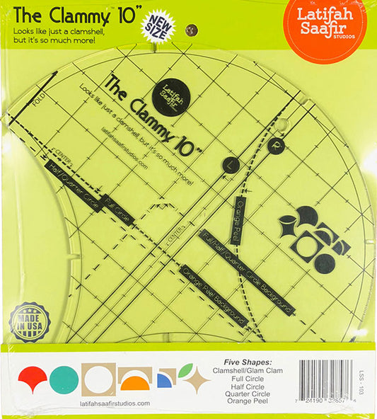 The Clammy - Glam Clam - 10" Acrylic Template - LSS-103