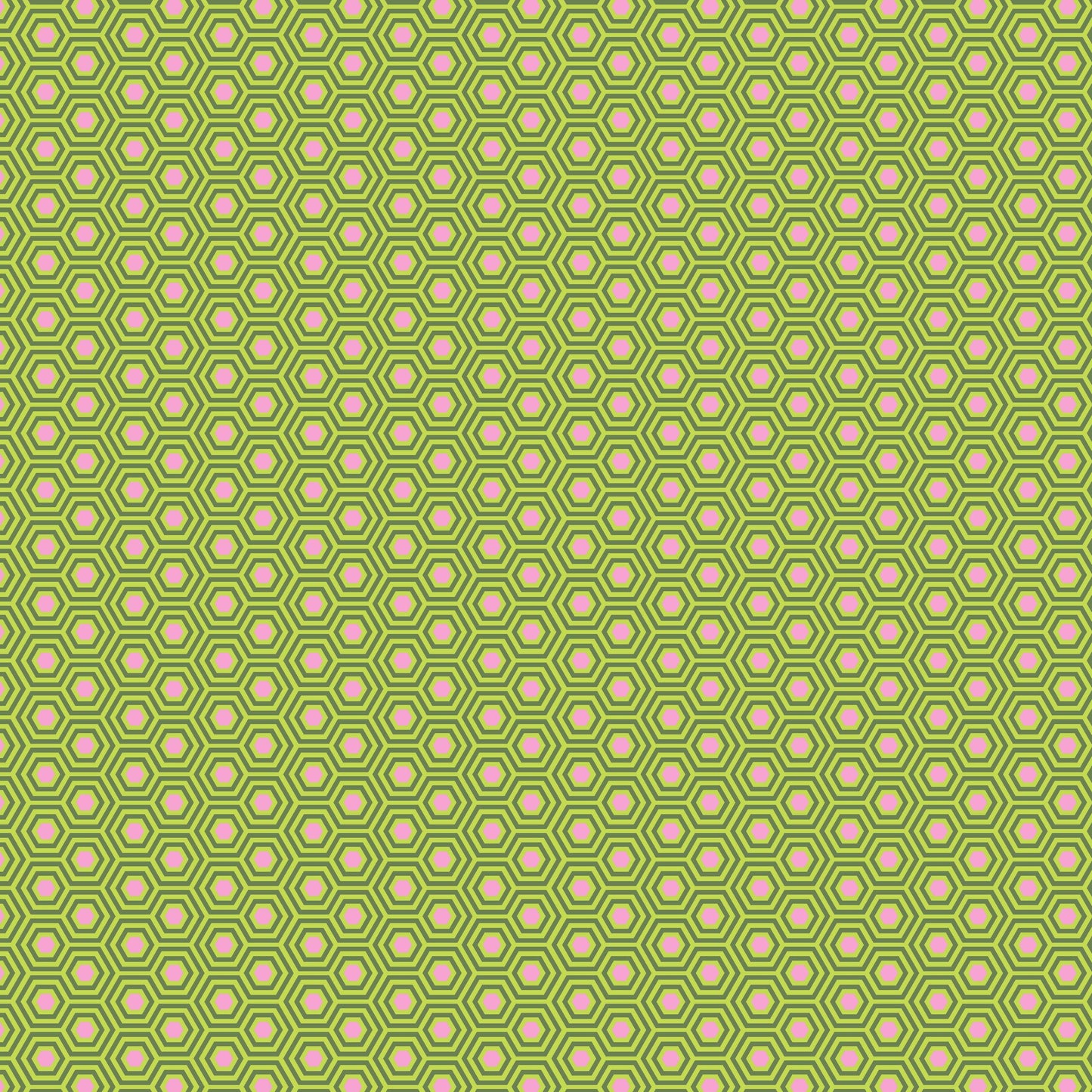 Cotton quilting fabric pattern called 'Hexy in Juniper'. Part of the 'True Colors' fabric collection. Designed by Tula Pink for fabric company Free Spirit Fabrics. SKU: PWTP150.JUNIPER. 44-45 inch width.