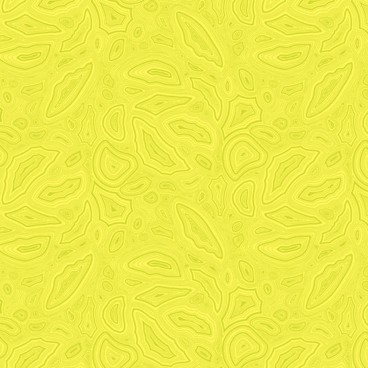 Cotton quilting fabric pattern called 'Mineral in Citrine'. Part of the 'True Colors' fabric collection. Designed by Tula Pink for fabric company Free Spirit Fabrics. SKU: PWTP148.CITRINE. 44-45 inch width.