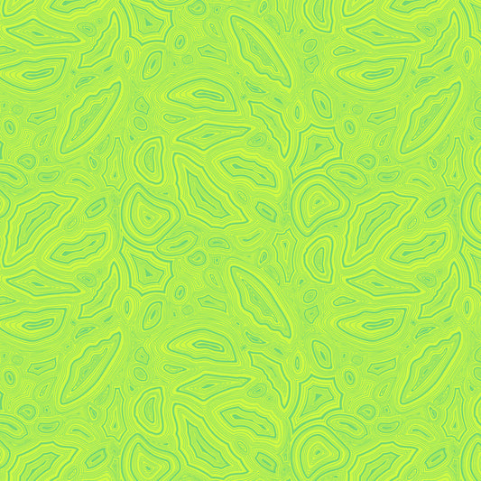Cotton quilting fabric pattern called 'Mineral in Peridot'. Part of the 'True Colors' fabric collection. Designed by Tula Pink for fabric company Free Spirit Fabrics. SKU: PWTP148.PERIDOT. 44-45 inch width.